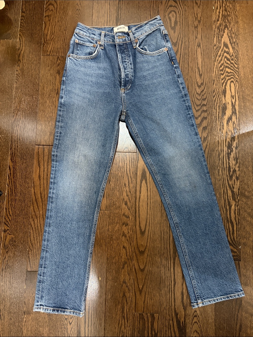 Agolde Light Blue Straight-Leg Jeans